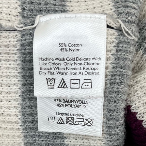 Eddie Bauer Women's Cowl Neck Stripes Sweater - Picture 10 of 11